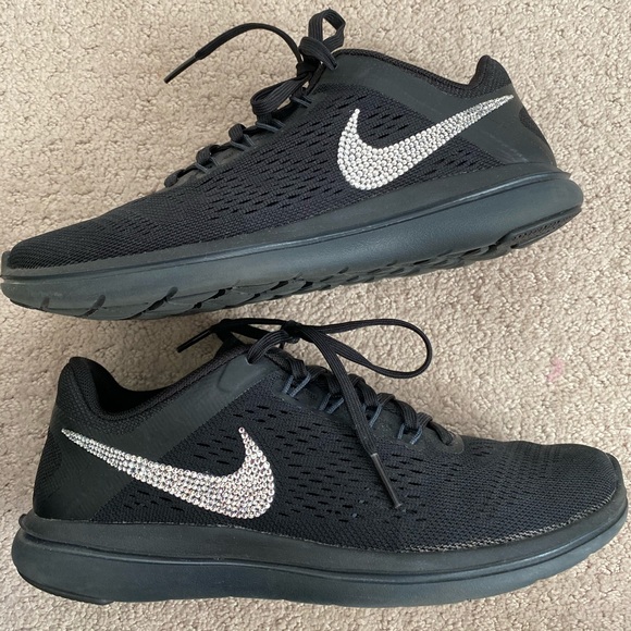 Nike Shoes - Custom Swarovski Crystal Nike Free Rn 6.5